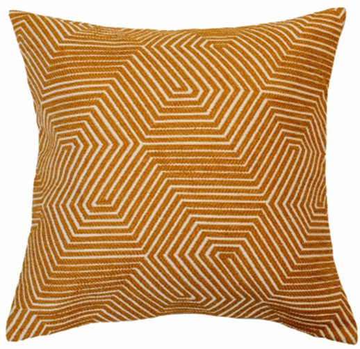 Honeycombe Mustard Jaq Cushion