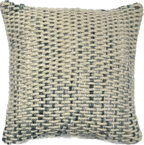 Hand Woven Blue Cross Over Cushion