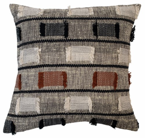 Textured Woven Broken Lines Cushion