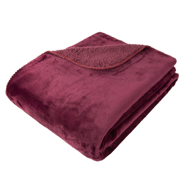 Softest Fleece Throw Aubergine