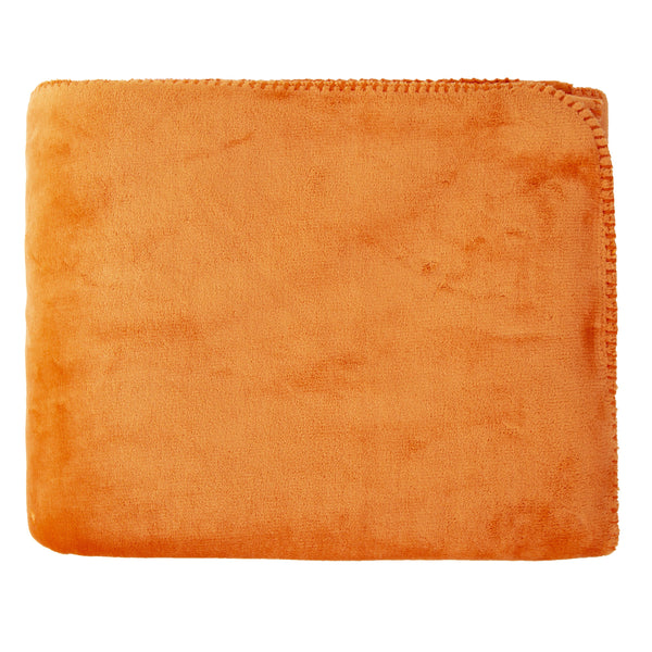 Softest Fleece Throw Orange