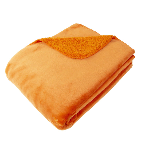 Softest Fleece Throw Orange