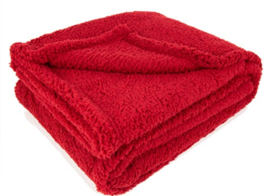 Soft Sherpa Throw Wine